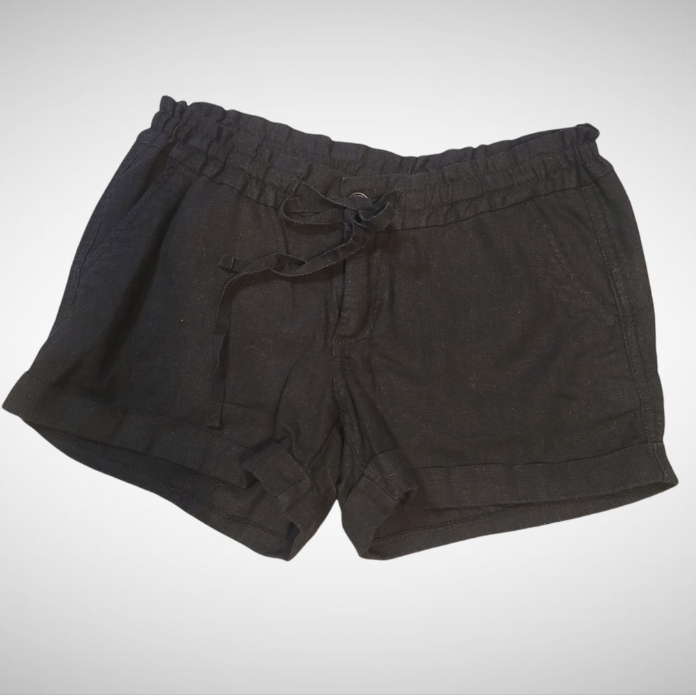 Old navy Linen tie shorts black 0